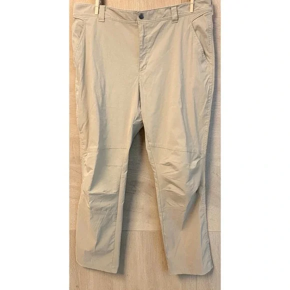 Columbia Omni-Shield Water Repellent Tan Mens Hiking Pants Size 38x32