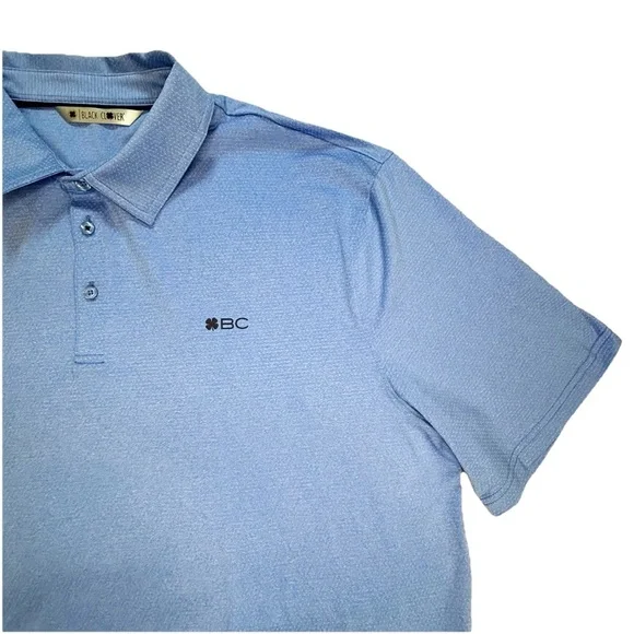 Black Clover Performance Golf Polo Shirt Men’s Xxl Blue Geometric Print‎