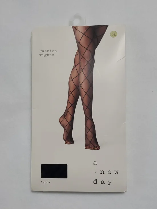 a new day Black Diamond Lattice Sheer Tights