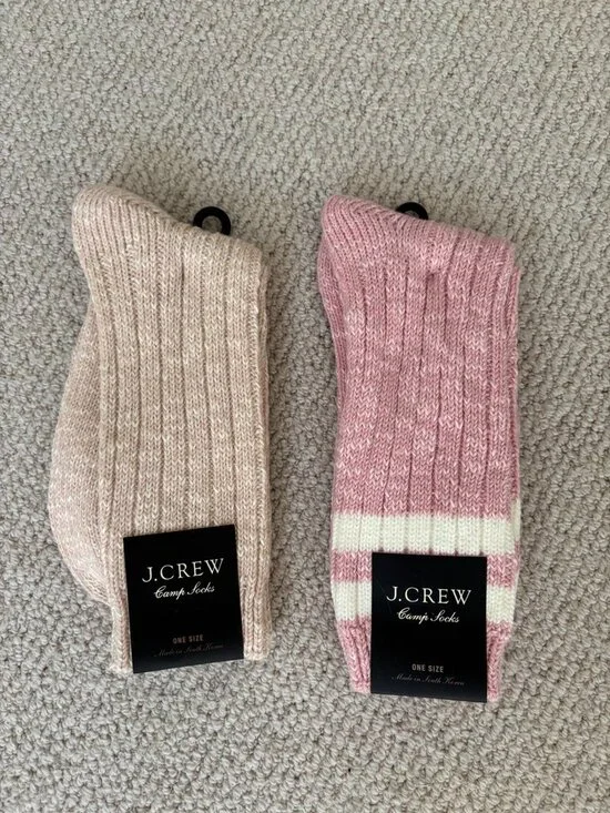 Womens J Crew Camp Socks NWT