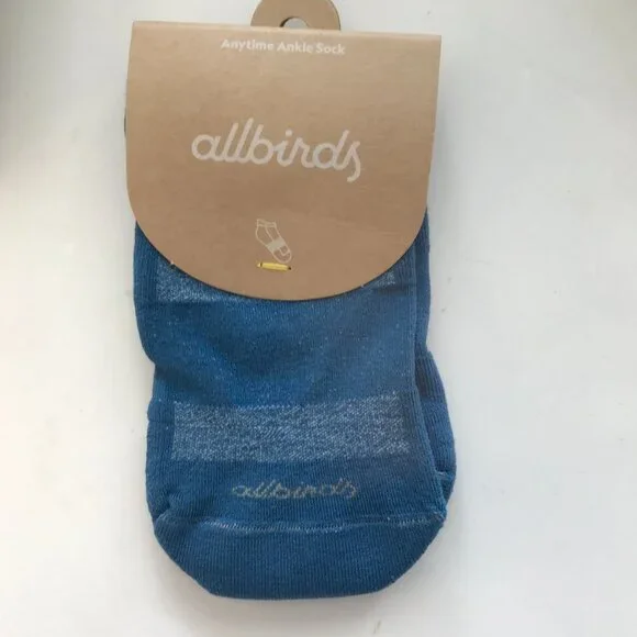 allbirds Anytime Ankle Sock Basin Blue Women SMALL
