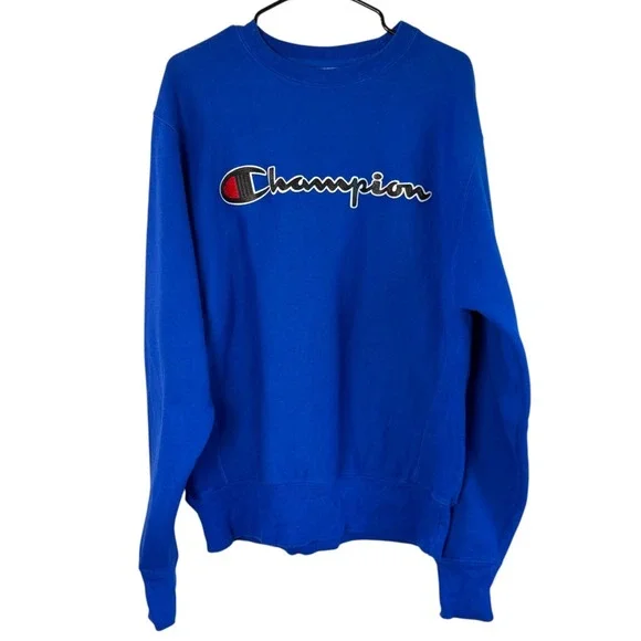 Vintage Y2K‎ Champion Reverse Weave Spell Out Crewneck Sweatshirt Size M Iconic