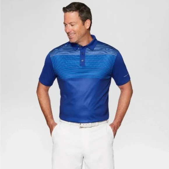NWT - Jack Nicklaus Royal Blue‎ Striped Polo Shirt