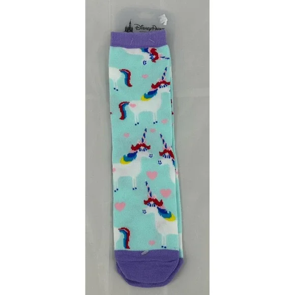Disney‎ Parks Inside Out - Rainbow Unicorn Unisex Socks New Free Shipping