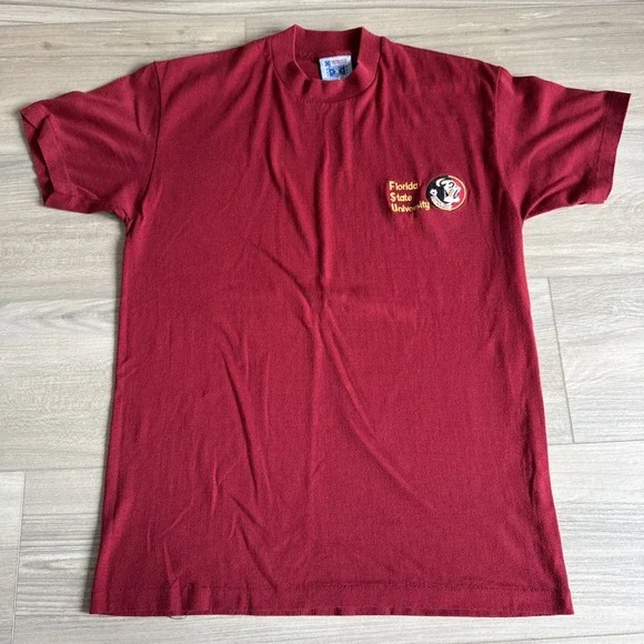Vintage 70s 80s FSU Florida State Seminoles‎ T Shirt Sz M Fits Sm Single Stitch