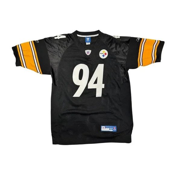 Reebok NFL Onfield Pittsburgh Steelers Lawrence Timmons 94 Jersey Mens‎ 52 Black