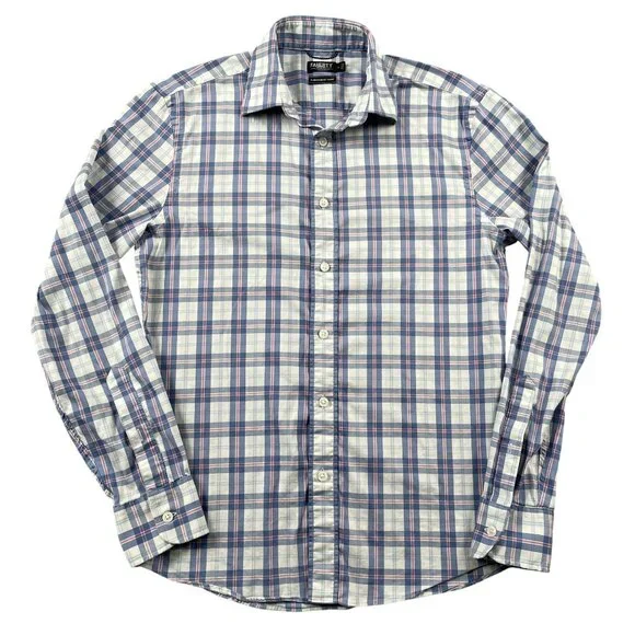 Faherty Brand‎ Reserve Button Down Shirt Mens XS Movement Ice Falls Plaid