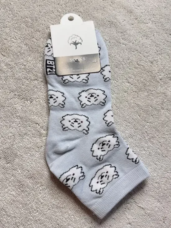 BTS RJ JIN ankle socks 1 pair one size shoe size 5-10