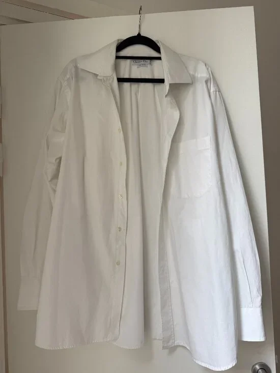Christian Dior Boyfriend Oversize White shirt