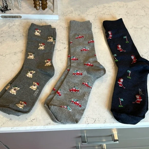 J Crew 3 pack of Christmas socks​