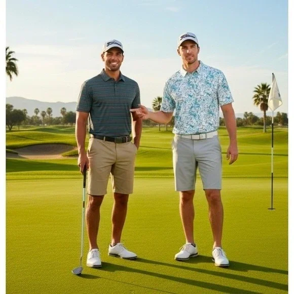 Ben Hogan Performance Golf Polo Shirt Qty of 2 Men's XL Stripped Print New