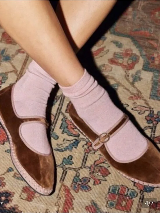 Free People Lurex Glitter socks. NWT. Pink