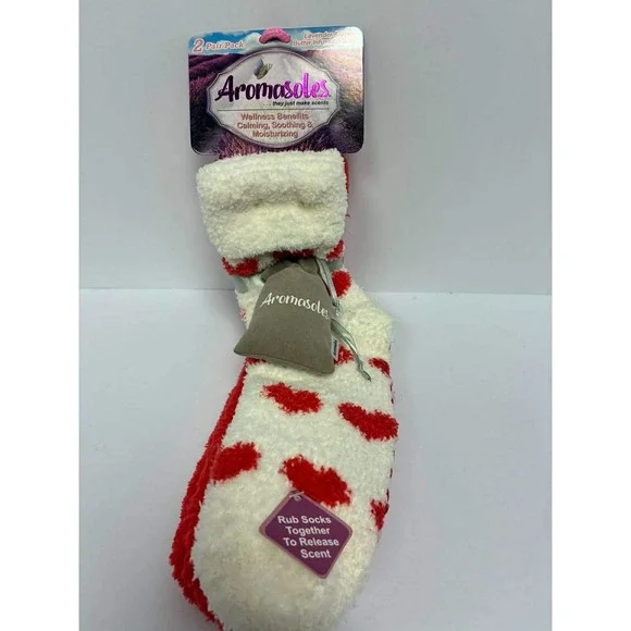 Aromasoles Women's Wellness Slipper Socks-Infused Lavender and Shea Butter 2 PR