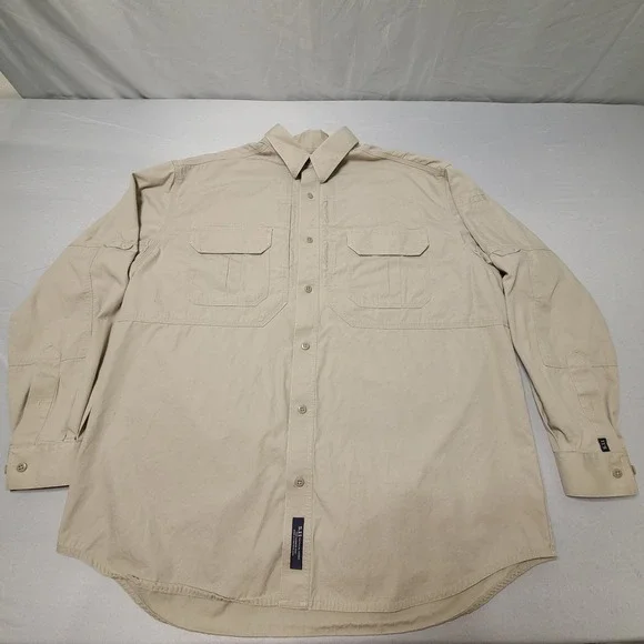 5.11‎ Tactical Shirt Mens XL Long Sleeve Pockets Outdoorsmen Vented