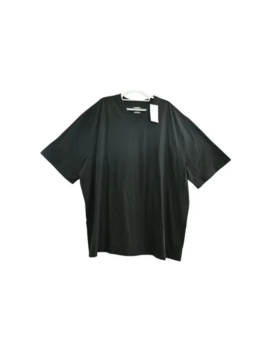 NWT Goodfellow Every Wear Short Sleeve T-Shirt Sz 4XL Black V-Neck Casual