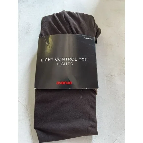 Avenue Body Tights Light Control Top Chocolate Brown Size E‎