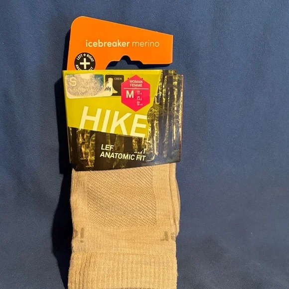 Icebreaker Hike Crew Merino Socks - Light Beige