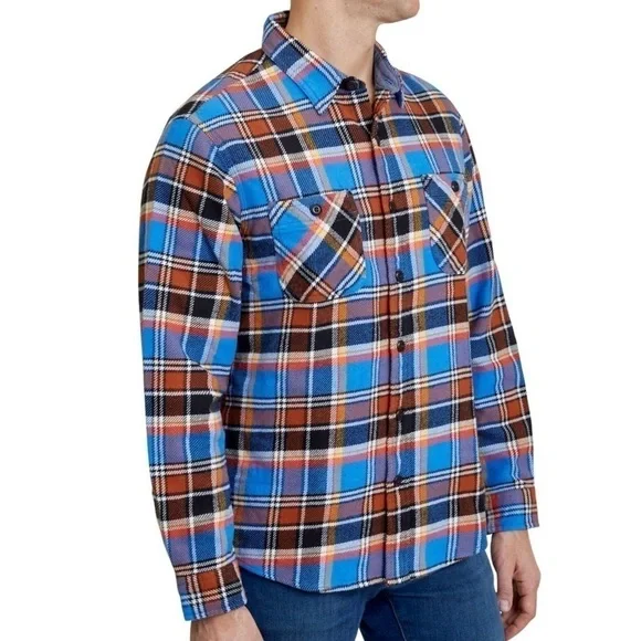 Land’s End Rugged soft brushed Flannel Shirt men’s size large