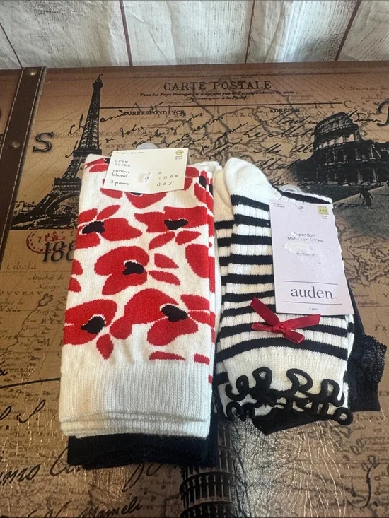 Bundle of 2 NWT Socks a new day and Auden Shoe size 4-10