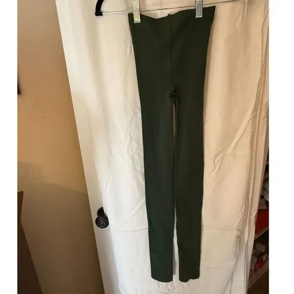 NWOT 2 pr Womens Footless Tights Forest Green & Brown