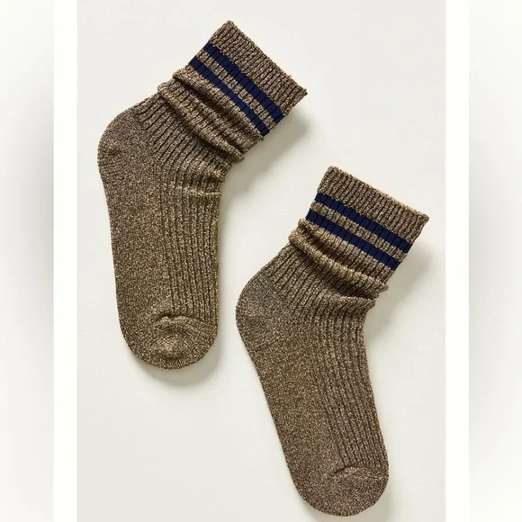 Anthropologie Hansel from Basel Physical Spark Crew Socks NWT