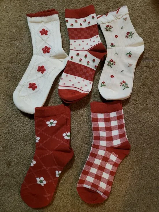 5 pairs women socks new