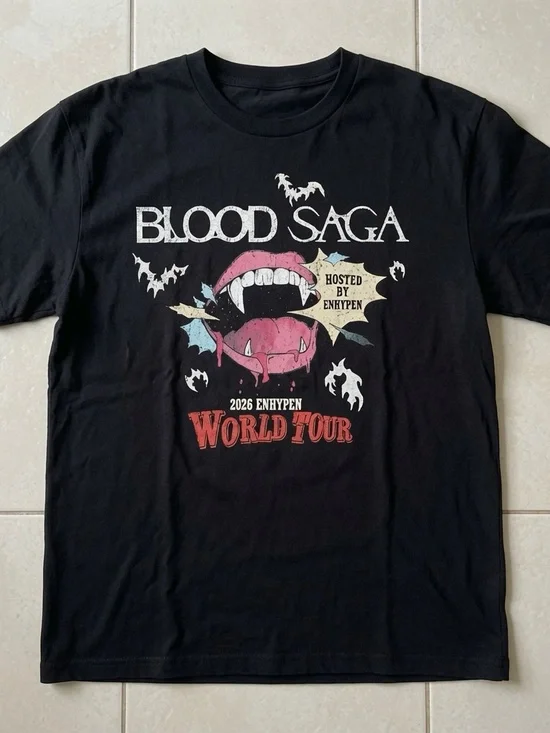 2026 ENHYPEN World Tour Blood Saga T-shirt