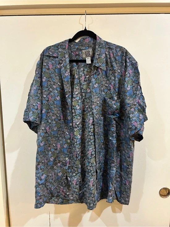 Men's Viva Seta 100% Silk Button Down