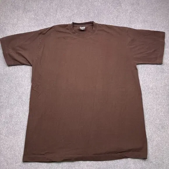 dream usa t-shirt‎ brown cotton crew neck short sleeve tee mens 2xl