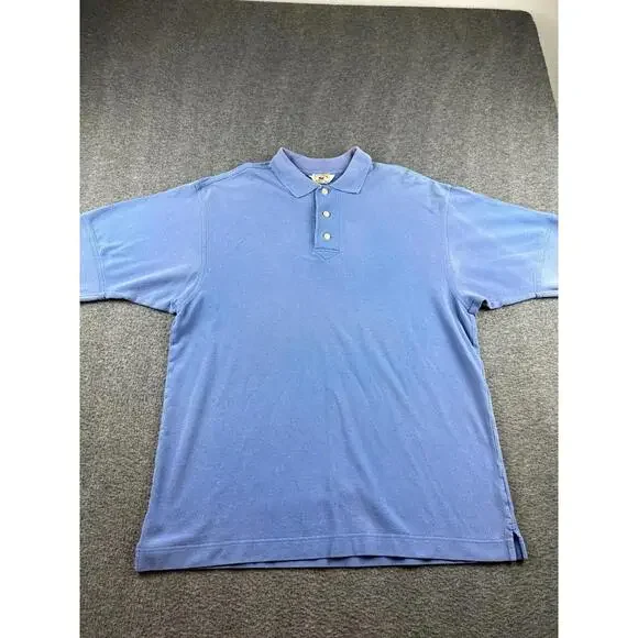 Cutter & Buck Mens Light Blue‎ Polo Shirt Size Large