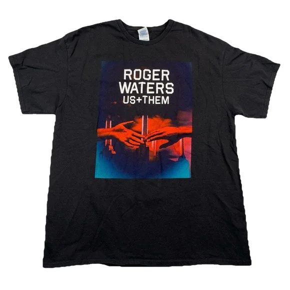 Roger Waters Us + Them‎ 2017 Tour Band T-Shirt Men's XL Black