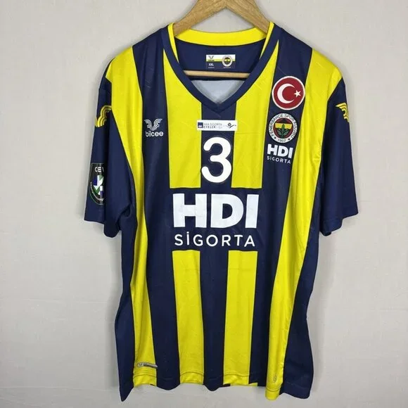 Fenerbahçe HDI Sigorta Jersey Bilcee Official Vigrass #3 XXL Volleyball‎