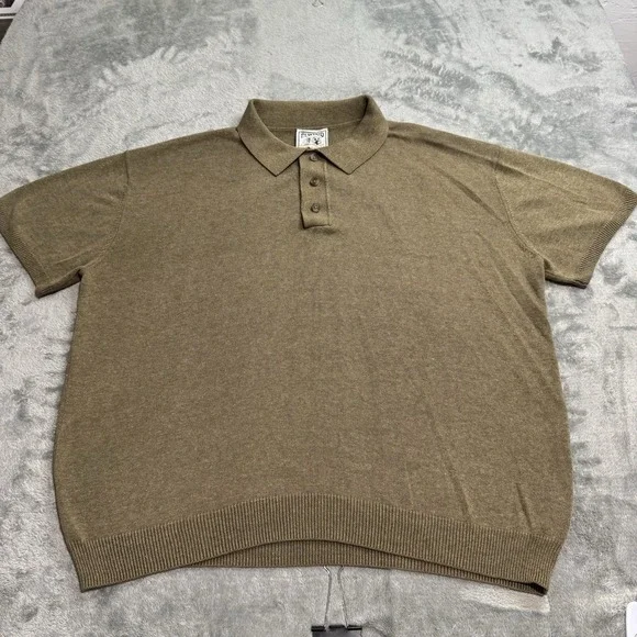 Elwood Short Sleeve Polo Sweater Mens L Preppy Retro Indie Designer City
