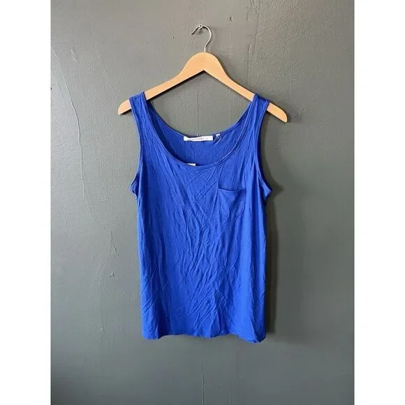 Nike Mens Blue Sleeveless Athletic Running Tank Top Size Small Dri-Fit