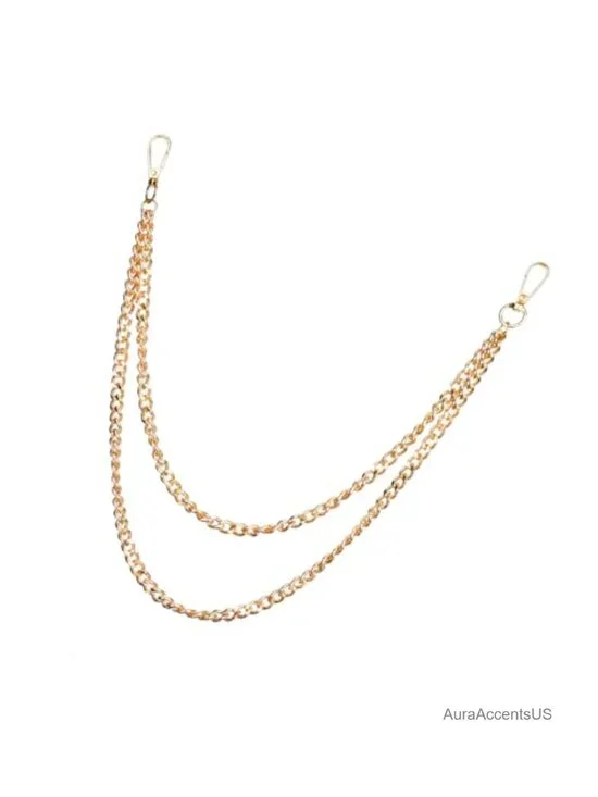 Multilayer Metal Waist Chain, Goth Punk Street Style Wallet Chain, Bag Charm