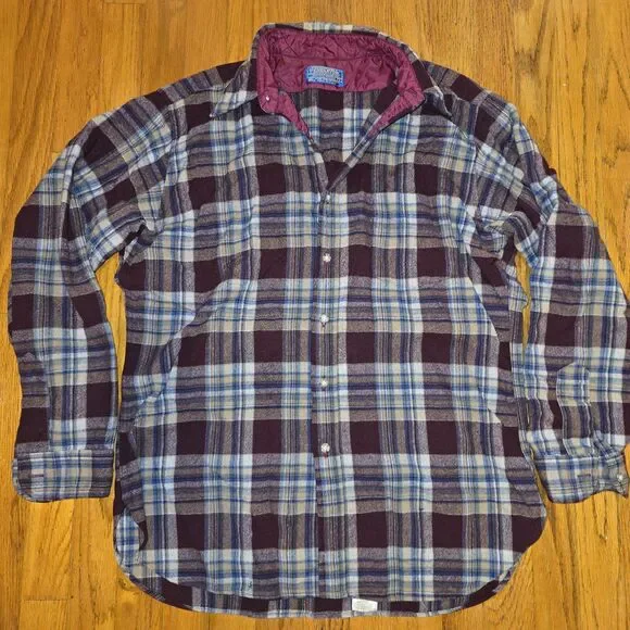 Pendleton Flannel Shirt - Men's L - VirginWool - Made In USA