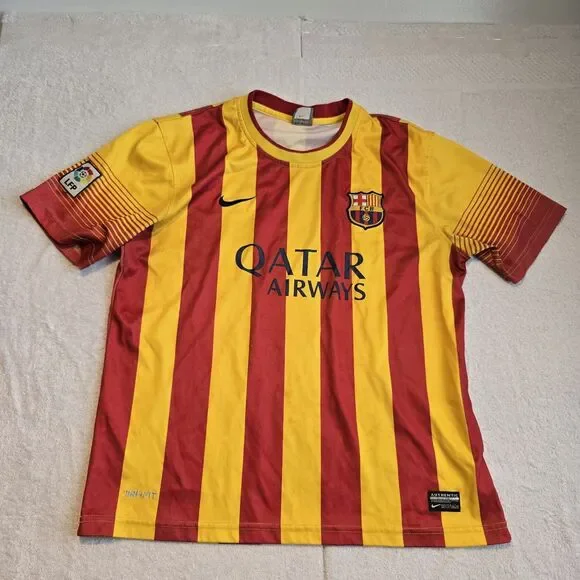BARCELONA NIKE Fitdry  FOOTBALL AirWAY JERSEY SIZE “M” Messi 10 SOCCER