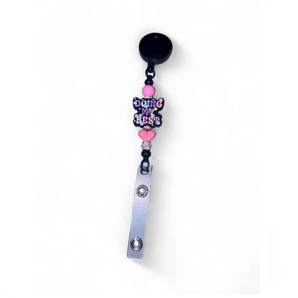 New Women’s “Doing My Best” Retractable Badge Reel.