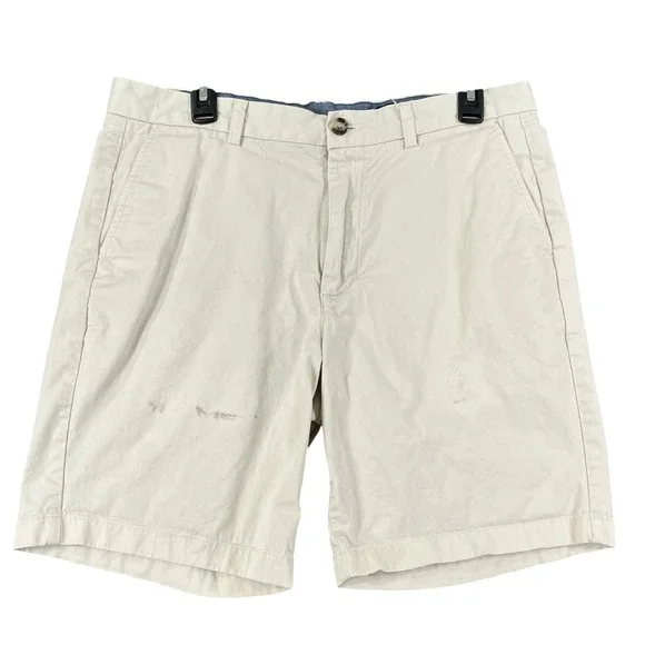 Vineyard Vines Breaker Short Mens 34 Khaki Tan Stretch Chino Casual Summer Wear