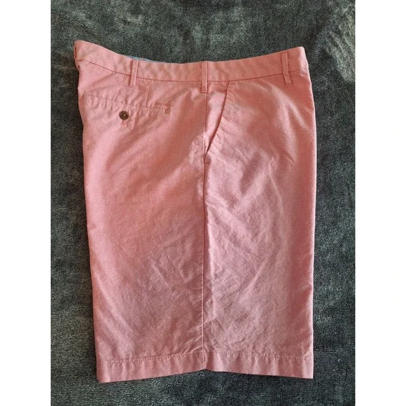 Izod Chino Shorts Mens 38 Salmon Pink Preppy Classic Golf‎