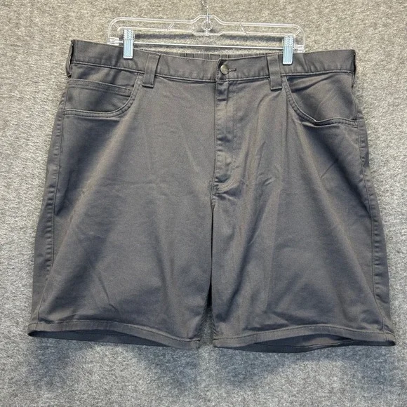 Carhartt Mens Relaxed Fit Canvas Stretch Work Shorts Gray BS6280-M Size 40
