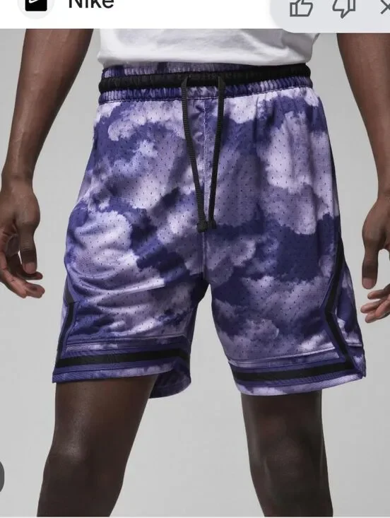 Jordan Dri-Fit Purple Tie Dye Basketball Shorts Men’s Sz XXL