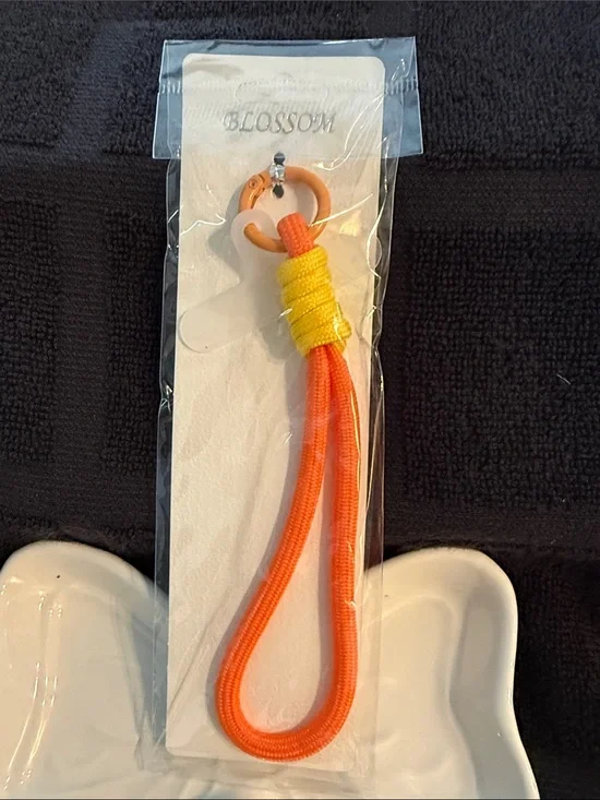 Orange & Yellow Rope Loop Key Holder