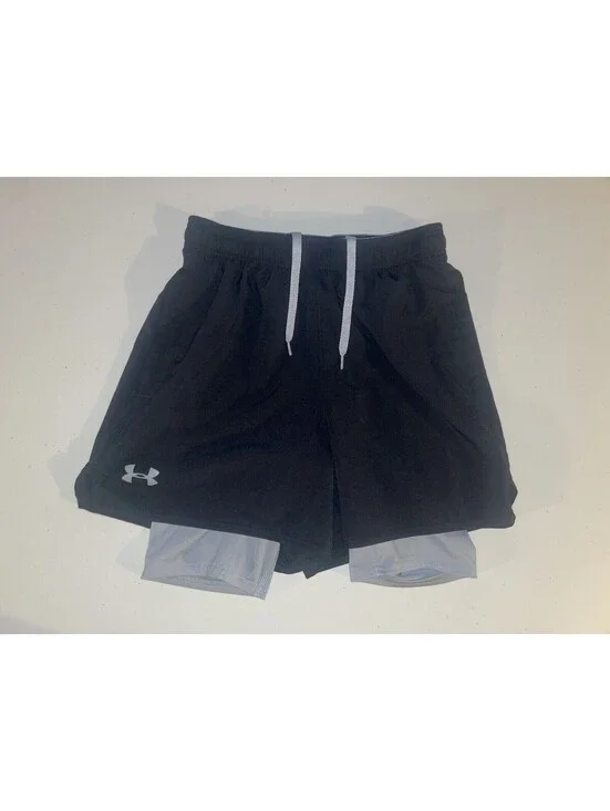 Under Armour Heat Gear Fitted Gym Shorts Men's Small Black Active wear Training