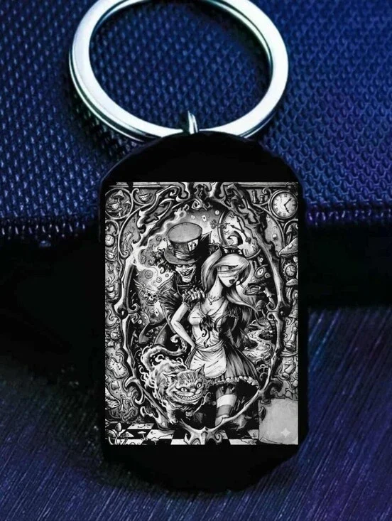 Alice In Wonderland Hatter Hot Halloween Art Hot Cute Keychain Art