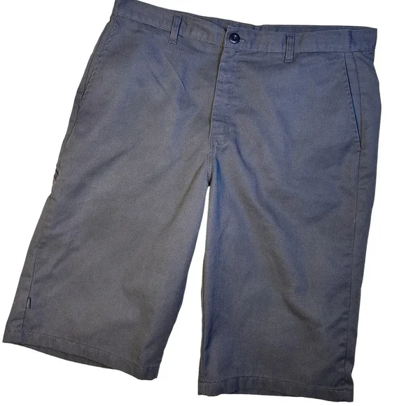 Genuine Dickies Work Shorts Mens 38 Charcoal Gray Relaxed Fit Flat Front Twill