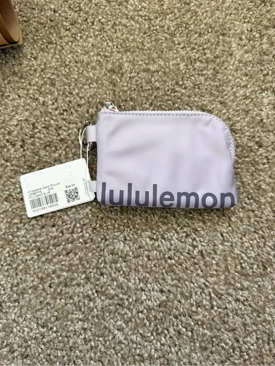 lululemon athletica Lavender Clipable Card Pouch