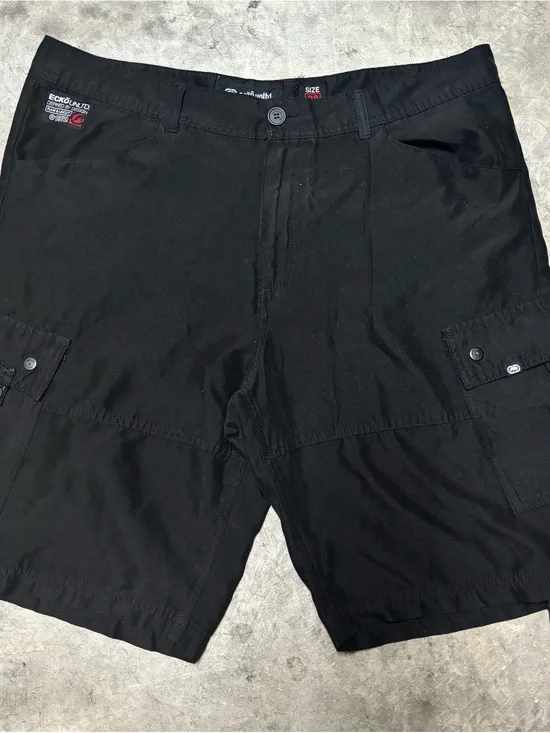 Ecko Unltd. Long Black Cargo Shorts sz 38/40