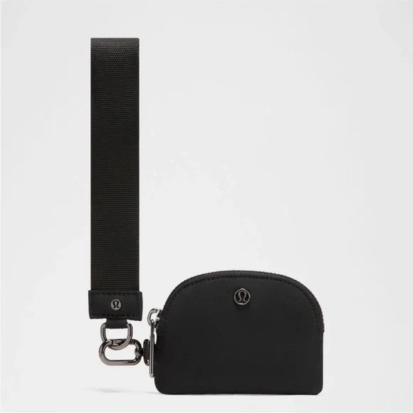 Lululemon Glitter Black Dual Pouch Wristlet