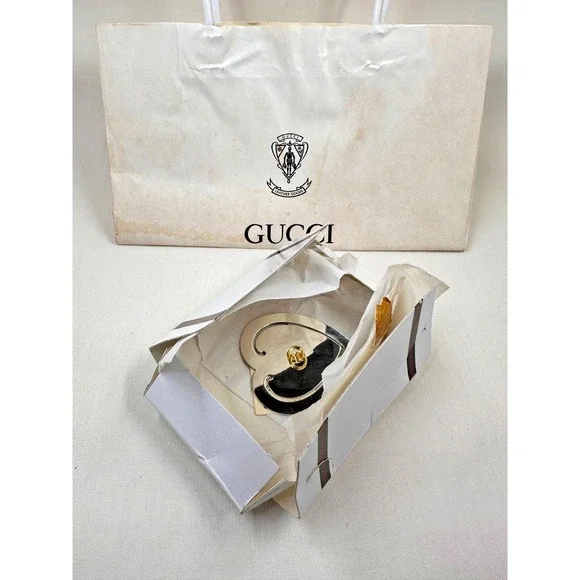 RARE NOS Gucci Heart Shape Bookmark 1984 Vintage‎ Page Holder
